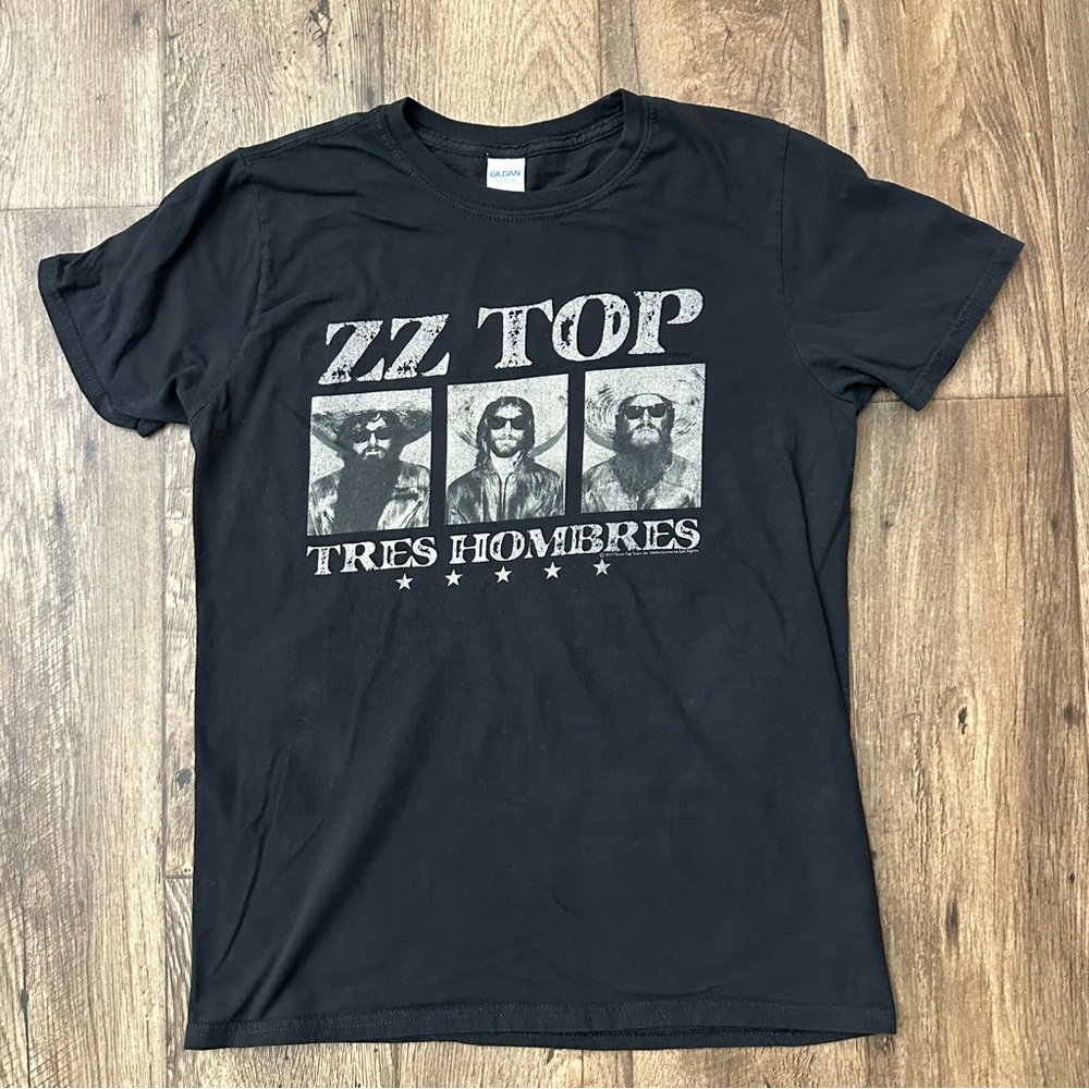 ZZ Top Tres Hombres rock t-shirt Short Sleeve Black 100% cotton Men’s Size M